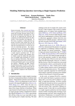 Modeling Multi-hop Question Answering as Single Sequence Prediction