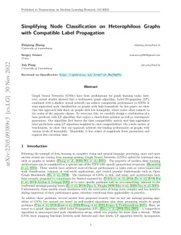 Simplifying Node Classification on Heterophilous Graphs with Compatible
  Label Propagation