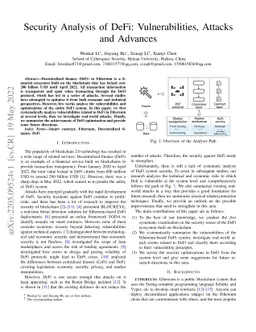 Security Analysis of DeFi: Vulnerabilities, Attacks and Advances