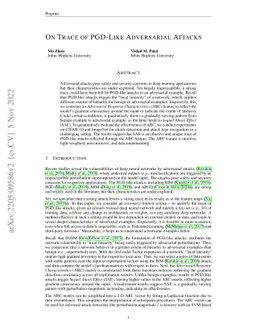 On Trace of PGD-Like Adversarial Attacks