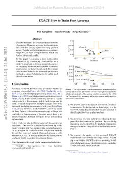 EXACT: How to Train Your Accuracy