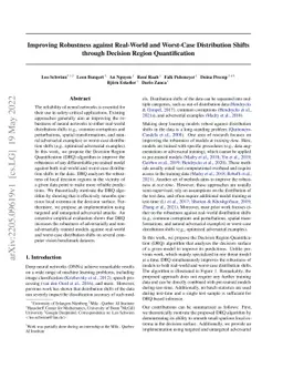 Improving Robustness against Real-World and Worst-Case Distribution
  Shifts through Decision Region Quantification