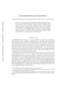 High-dimensional Data Bootstrap