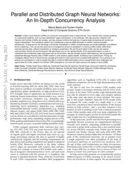 Parallel and Distributed Graph Neural Networks: An In-Depth Concurrency
  Analysis