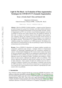 Light In The Black: An Evaluation of Data Augmentation Techniques for
  COVID-19 CT's Semantic Segmentation