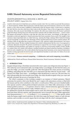 SARI: Shared Autonomy across Repeated Interaction