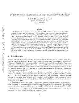 DPER: Dynamic Programming for Exist-Random Stochastic SAT