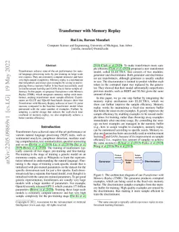 Transformer with Memory Replay