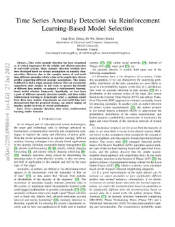 Time Series Anomaly Detection via Reinforcement Learning-Based Model
  Selection