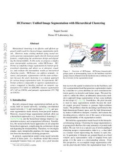 HCFormer: Unified Image Segmentation with Hierarchical Clustering