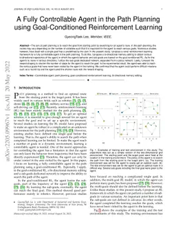 A Fully Controllable Agent in the Path Planning using Goal-Conditioned
  Reinforcement Learning
