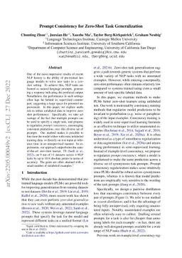 Prompt Consistency for Zero-Shot Task Generalization