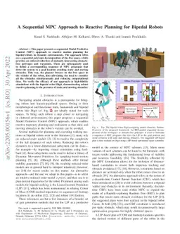 A Sequential MPC Approach to Reactive Planning for Bipedal Robots