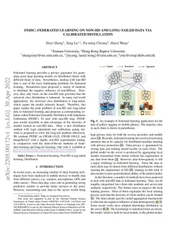 FEDIC: Federated Learning on Non-IID and Long-Tailed Data via Calibrated
  Distillation