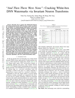 Cracking White-box DNN Watermarks via Invariant Neuron Transforms