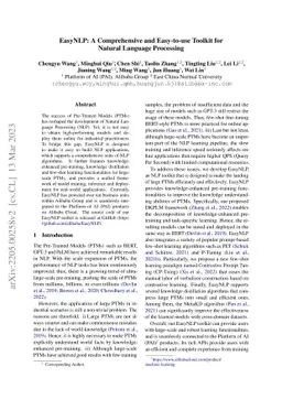 EasyNLP: A Comprehensive and Easy-to-use Toolkit for Natural Language
  Processing