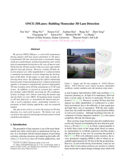 ONCE-3DLanes: Building Monocular 3D Lane Detection