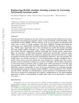 Engineering flexible machine learning systems by traversing
  functionally-invariant paths