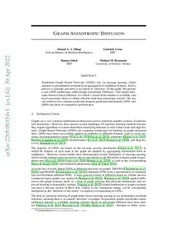Graph Anisotropic Diffusion