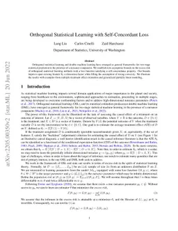 Orthogonal Statistical Learning with Self-Concordant Loss