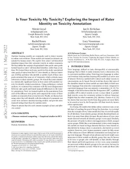 Is Your Toxicity My Toxicity? Exploring the Impact of Rater Identity on
  Toxicity Annotation