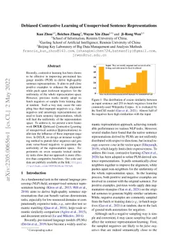 Debiased Contrastive Learning of Unsupervised Sentence Representations