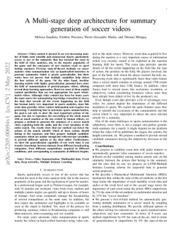 A Multi-stage deep architecture for summary generation of soccer videos