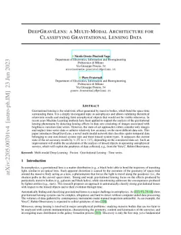 DeepGraviLens: a Multi-Modal Architecture for Classifying Gravitational
  Lensing Data