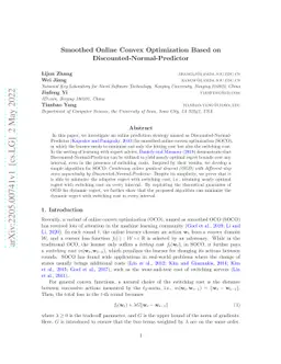 Smoothed Online Convex Optimization Based on Discounted-Normal-Predictor