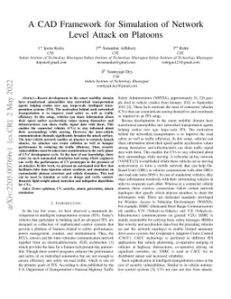 A CAD Framework for Simulation of Network Level Attack on Platoons