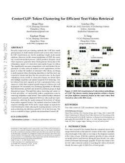 CenterCLIP: Token Clustering for Efficient Text-Video Retrieval