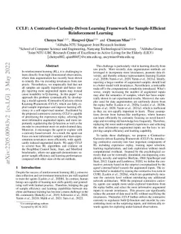 CCLF: A Contrastive-Curiosity-Driven Learning Framework for
  Sample-Efficient Reinforcement Learning
