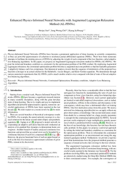 Enhanced Physics-Informed Neural Networks with Augmented Lagrangian
  Relaxation Method (AL-PINNs)
