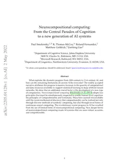 Neurocompositional computing: From the Central Paradox of Cognition to a
  new generation of AI systems