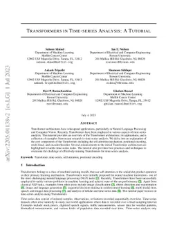 Transformers in Time-series Analysis: A Tutorial