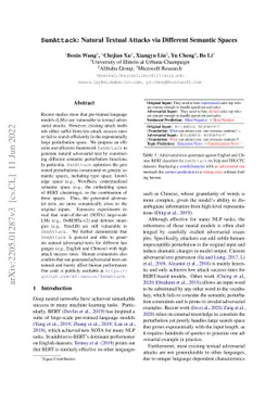 SemAttack: Natural Textual Attacks via Different Semantic Spaces