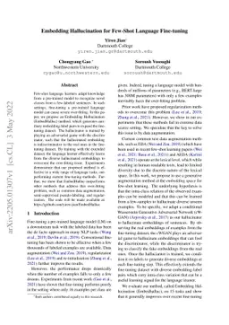 Embedding Hallucination for Few-Shot Language Fine-tuning