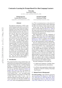 Contrastive Learning for Prompt-Based Few-Shot Language Learners