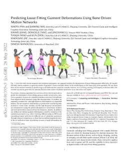 Predicting Loose-Fitting Garment Deformations Using Bone-Driven Motion
  Networks