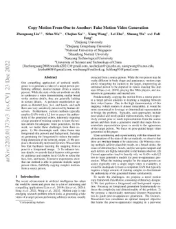 Copy Motion From One to Another: Fake Motion Video Generation