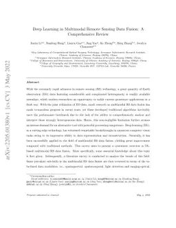 Deep Learning in Multimodal Remote Sensing Data Fusion: A Comprehensive
  Review