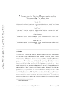 A Comprehensive Survey of Image Augmentation Techniques for Deep
  Learning