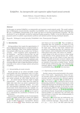 ExSpliNet: An interpretable and expressive spline-based neural network