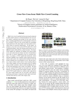 Cross-View Cross-Scene Multi-View Crowd Counting