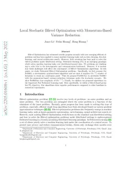 Local Stochastic Bilevel Optimization with Momentum-Based Variance
  Reduction