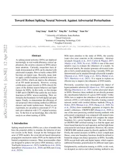 Toward Robust Spiking Neural Network Against Adversarial Perturbation
