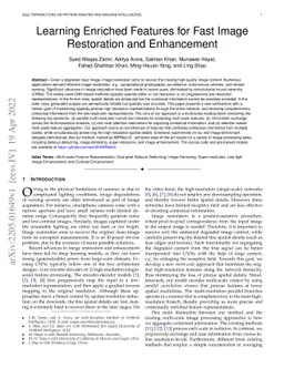 Learning Enriched Features for Fast Image Restoration and Enhancement