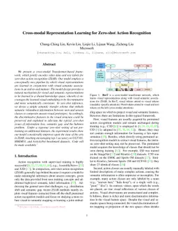 Cross-modal Representation Learning for Zero-shot Action Recognition