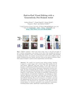 End-to-End Visual Editing with a Generatively Pre-Trained Artist