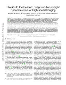 Physics to the Rescue: Deep Non-line-of-sight Reconstruction for
  High-speed Imaging